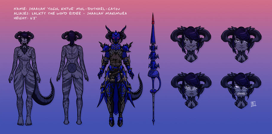 Shaazan Full Body Reference